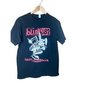 Blink-182 World Tour 2023-2024 T-Shirt Men’s Medium Crappy Punk Rock Band Tee
